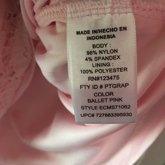 Ellen Tracy vintage ballet pink lace top, size M - Picture 6 of 7